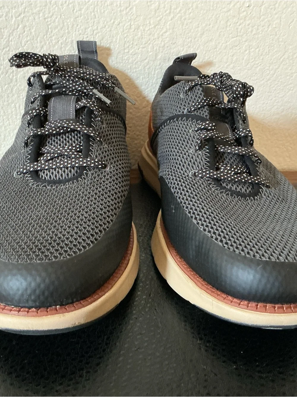 Cole Haan Men ZeroGrand Atlantic Gray Mesh Oxford Derby C34651 Size 11.5